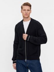 Armani Exchange Kardigan 3DZE6A ZM1LZ 1583 Granatowy Regular Fit. Niebieskie swetry męskie Armani Exchange, m, bez wzorów, z syntetyku, bez kołnierzyka, bez ramiączek. Za 599.99 zł.