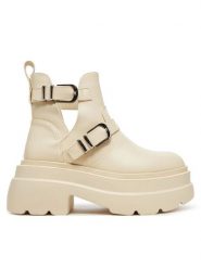 DeeZee Botki ST0242613-2 Beżowy. Brązowe botki damskie DeeZee, bez wzorów, ze skóry, bez obcasa, na płaskiej podeszwie, bez zapięcia. Za 132.99 zł.
