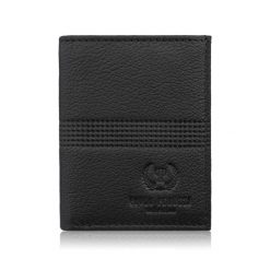 Portfel męski skórzany mały cienki pojemny kompaktowy RFID Paolo Peruzzi T-149-BL. Czarne portfele męskie Paolo Peruzzi, bez wzorów, ze skóry. Za 35.00 zł.