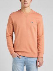LEE PLAIN CREW SWS MĘSKA BLUZA LOGO RUST L81ISPUK 112145597. Bluzy męskie Lee, l, bez wzorów, bez ramiączek, bez kaptura. Za 139.99 zł.
