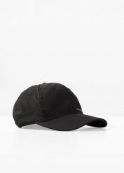 Czapka z daszkiem Skechers z logo. Czarne czapki damskie bonprix, bez wzorów, sportowe. Za 47.99 zł.