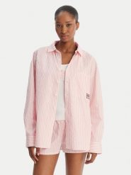 Juicy Couture Koszula Dog Crest JCYPT126861 Różowy Relaxed Fit. Czerwone koszule damskie Juicy Couture, m, bez wzorów, z bawełny, bez kołnierzyka, bez ramiączek. Za 266.99 zł.