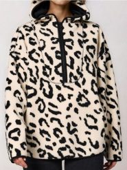 Bluza sherpa z kapturem - wielobarwny. Bluzy damskie Sinsay, l, bez wzorów, bez ramiączek, z kapturem. Za 59.99 zł.