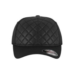 Czapka Flexfit diamond ed. Czarne czapki damskie FLEXFIT, bez wzorów, z poliesteru, sportowe. Za 93.15 zł.