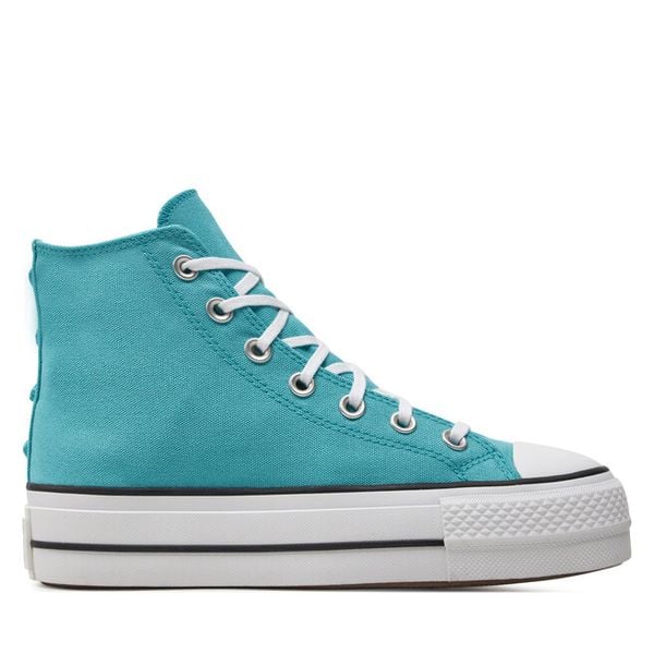 Trampki Converse. Niebieskie trampki i tenisówki damskie Converse, bez wzorów, bez zapięcia. Za 252.99 zł.