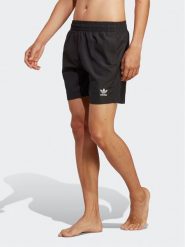 Adidas Szorty kąpielowe Originals Essentials Solid Swim Shorts HT4411 Czarny Regular Fit. Czarne kąpielówki męskie Adidas, m, bez wzorów, z syntetyku. Za 139.99 zł.
