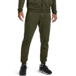 Spodnie dresowe męskie Under Armour Sportstyle Tricot Jogger. Zielone spodnie sportowe męskie Under Armour, m, bez wzorów, z dresówki. Za 255.10 zł.