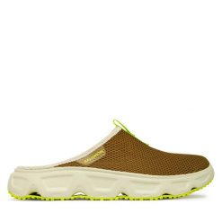 Klapki Salomon. Zielone klapki męskie Salomon, bez wzorów, bez zapięcia. Za 319.99 zł.