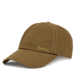 Czapka z daszkiem Barbour. Brązowe czapki damskie Barbour, bez wzorów. Za 109.99 zł.