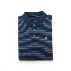 Second life - Polo Ralph Lauren męskie golf krótkie rękawy - Stan bardzo dobry. Niebieskie swetry męskie Ralph Lauren, l, bez wzorów, z materiału, eleganckie, bez kołnierzyka, bez ramiączek. Za 127.76 zł.