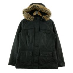 Second life - Parka damska Barbour Ellen Wax ciré Y2K - Stan bardzo dobry. Czarne parki damskie Barbour, l, bez wzorów, z tkaniny, bez kaptura. Za 425.96 zł.