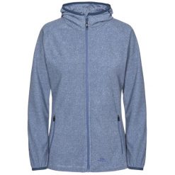 Bluza Polarowa Damska Jennings. Niebieskie bluzy damskie Trespass, na zimę, l, bez wzorów, z materiału, bez ramiączek, z kapturem. Za 103.99 zł.