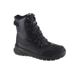Buty trekkingowe męskie, Columbia Bugaboot Celsius Plus. Czarne buty zimowe męskie Columbia, bez wzorów, bez obcasa, bez zapięcia. Za 499.99 zł.