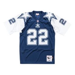 Koszulka Nfl Dallas Cowboys Emmitt Smith. Niebieskie bluzki damskie Mitchell & Ness, bez wzorów, sportowe, bez kołnierzyka, bez ramiączek. Za 1,169.00 zł.