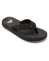 Klapki plażowe dla Mężczyzn RIVI. Czarne klapki męskie Quiksilver, bez wzorów, z gumy, bez zapięcia. Za 153.40 zł.