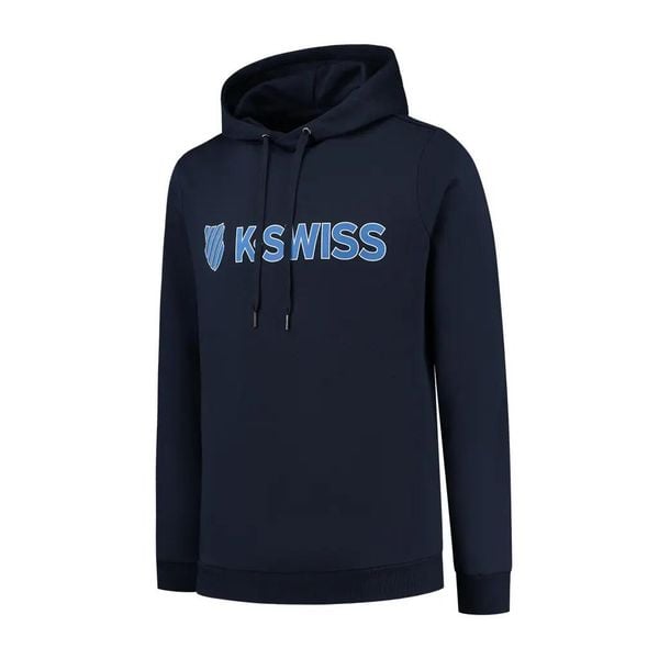 Bluza z kapturem K-Swiss Essentials. Niebieskie bluzy damskie K-SWISS, s, bez wzorów, z materiału, sportowe, bez ramiączek, z kapturem. Za 222.90 zł.