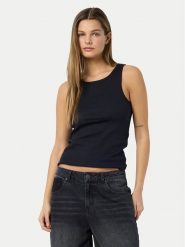 Noisy May Top Maya 27033135 Czarny Tight Fit. Czarne topy damskie Noisy May, xl, bez wzorów, z bawełny, bez kołnierzyka, bez ramiączek. Za 49.99 zł.