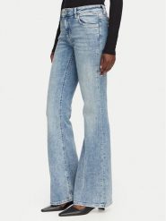 HUGO Jeansy Gelissa 50568888 Niebieski Bootcut Fit. Niebieskie jeansy damskie Hugo, bez wzorów, z bawełny. Za 424.99 zł.