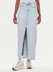 Calvin Klein Jeans Spódnica jeansowa J20J222814 Niebieski Regular Fit. Niebieskie spódnice damskie Calvin Klein Jeans, bez wzorów, z bawełny. Za 519.00 zł.