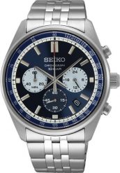 Zegarek Seiko Zegarek męski Seiko SSB427P1 srebrny. Szare zegarki męskie Seiko, bez wzorów, srebrne. Za 1,290.00 zł.