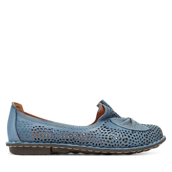 Baleriny Comfortabel. Niebieskie balerinki damskie Comfortabel, bez wzorów, bez obcasa, bez zapięcia. Za 219.99 zł.