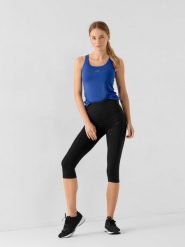 4F Legginsy treningowe 3/4 szybkoschnące damskie XS. Szare legginsy damskie 4F, bez wzorów, z dzianiny. Za 79.99 zł.