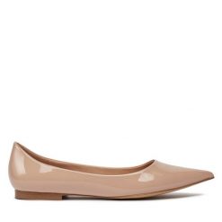 Baleriny Aldo. Brązowe balerinki damskie Aldo, bez wzorów, bez obcasa, bez zapięcia. Za 169.99 zł.