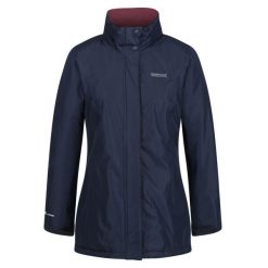 Kurtka Ocieplana Damska Blanchet II Przeciwdeszczowa. Niebieskie kurtki sportowe damskie Regatta, s, bez wzorów, bez ramiączek, bez kaptura, trekkingowe. Za 149.99 zł.