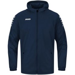 Kurtka wodoodporna Jako Team 2.0. Niebieskie kurtki męskie Jako, l, bez wzorów, z materiału, z kapturem. Za 217.85 zł.