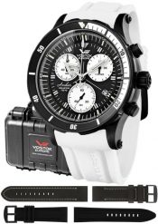 Zegarek męski Vostok Europe 6S30-5104184SW biały. Białe zegarki męskie Vostok Europe, bez wzorów. Za 4,205.86 zł.