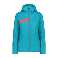 Ultralekka kurtka damska CMP. Niebieskie kurtki sportowe damskie CMP, s, bez wzorów, z puchu, bez ramiączek, bez kaptura, narciarskie. Za 329.99 zł.