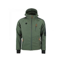 Kurtka Peak Mountain Shoftshell. Zielone kurtki męskie Peak Mountain, m, z aplikacjami, z dzianiny, klasyczne, bez kaptura. Za 349.00 zł.