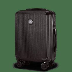 Walizka kabinowa Wings PC African Eagle 2.0 20" BLACK. Czarne walizki damskie Wings, bez wzorów, z materiału. Za 199.90 zł.