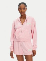 Juicy Couture Bluza Nala JCWAS125321 Różowy Oversize. Czerwone bluzy damskie Juicy Couture, xl, bez wzorów, z bawełny, bez ramiączek, bez kaptura. Za 219.99 zł.