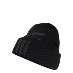 Czapka typu beanie All Blacks. Czarne czapki damskie Adidas, bez wzorów, z dzianiny, klasyczne. Za 119.00 zł.
