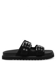 DeeZee Klapki HY86009-16 Czarny. Czarne klapki damskie DeeZee, bez wzorów, z syntetyku, bez obcasa, bez zapięcia. Za 129.99 zł.