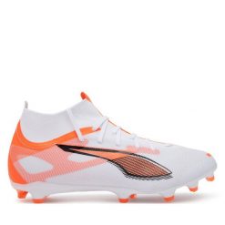 Buty do piłki nożnej Puma. Białe buty sportowe męskie Puma, bez wzorów, bez zapięcia. Za 269.99 zł.