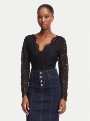 Morgan Body 262-TEANA Czarny Slim Fit. Czarne body Morgan, bez wzorów. Za 239.99 zł.