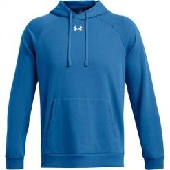 Bluza sportowa męska Under Armour Rival Fleece. Białe bluzy sportowe męskie Under Armour, m, bez wzorów, z kapturem, na fitness i siłownię. Za 349.99 zł.