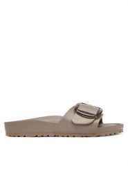 Birkenstock Klapki Madrid Big Buckle Eva 1030479 Beżowy. Brązowe klapki damskie Birkenstock, bez wzorów, z syntetyku, bez obcasa, bez zapięcia. Za 249.99 zł.