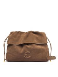 Coccinelle Torebka V9G Coccinellelidia Suede Bim E1 V9G 13 03 01 Beżowy ciemny. Brązowe listonoszki damskie Coccinelle, bez wzorów, ze skóry, bez dodatków. Za 1,399.00 zł.