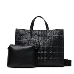 Torebka Steve Madden. Czarne shopperki damskie Steve Madden, bez wzorów, bez dodatków. Za 659.99 zł.