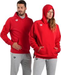 Arena Bluza sportowa z kapturem ocieplana Arena Team Hooded Unisex Sweat Red r.XL. Czerwone bluzy sportowe męskie ARENA, m, bez wzorów, z kapturem. Za 299.99 zł.