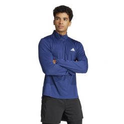 Bluza fitness męska ADIDAS. Bluzy męskie Adidas, m, bez wzorów, z materiału, sportowe, bez ramiączek, bez kaptura. W wyprzedaży za 129.99 zł.