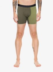 Bokserki termoaktywne męskie Ortovox 150 Essential Boxer Briefs. Zielone bokserki męskie ORTOVOX, bez wzorów, z elastanu. Za 206.79 zł.
