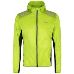 Kurtka wodoodporna Fila Romentino. Zielone kurtki sportowe damskie Fila, m, bez wzorów, z materiału, bez ramiączek, bez kaptura, do biegania. Za 219.00 zł.