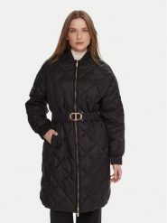 TWINSET Płaszcz przejściowy 252TP2130 Czarny Regular Fit. Czarne płaszcze damskie Twinset, bez wzorów, z syntetyku, bez kołnierzyka, bez kaptura. Za 1,469.00 zł.