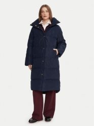 Tommy Hilfiger Płaszcz zimowy WW0WW47279 Granatowy Relaxed Fit. Niebieskie płaszcze damskie Tommy Hilfiger, na zimę, xxs, bez wzorów, z syntetyku, bez kołnierzyka, bez kaptura. Za 1,129.00 zł.