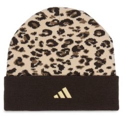 Czapka adidas. Brązowe czapki damskie Adidas, na zimę, bez wzorów. Za 89.99 zł.