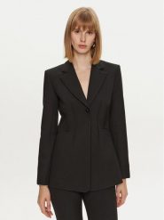 Simona Corsellini Marynarka A24CPGI017 Czarny Slim Fit. Czarne marynarki i żakiety damskie SIMONA CORSELLINI, bez wzorów, z syntetyku, bez kołnierzyka, bez ramiączek. Za 1,719.00 zł.